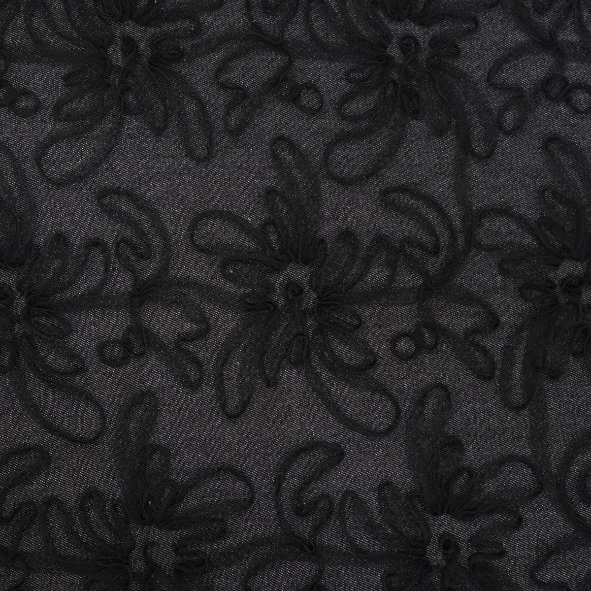Vestido de tul con bordados «Suzon» en negro - Maison Klem